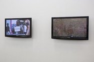 Jeremy Leatinu'u, Untitled, two flat-screens.