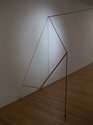 Rob Gardiner, Spatial  Drawing, 2010 (installation detail) , bungee cord, wooden pole, shadows, paint, screw hooks, silver tape