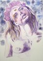 Bredon Wilkinson, Dead Girl, 2010, watercolour on paper, 74.5 x 53.5 cm 