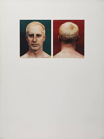 Billy Apple, Self Portrait, 1963, Offset photolithography on canvas, a triptych (Photograph: Robert Freeman, 1962), 102 x 77 x 3.2 cm each