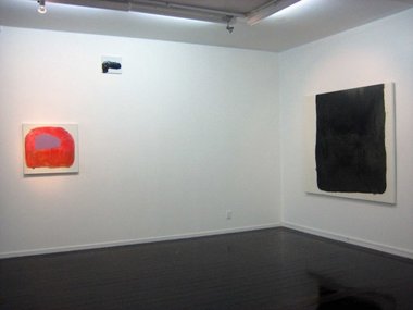 Marie Le Lievre works at Antoinette Godkin, from l. to r.: Lady Swine Bag, 2011; Pistol, 2011; Boxed (Lamp black) 2011. 