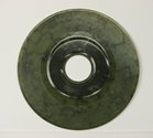 Joe Sheehan, Record #2, 2011, nephrite jade (Canada/Cassiar Mountain). 175 mm dia. x 2 mm th.