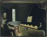 Salvador Dali, Partial hallucination: six images of Lenin on the piano, 1931, oil and varnish on canvas, 114 x 146cm, Collection: Musée ational d'Art Moderne, Centre Pompidou, Paris, © Salvador Dalí/Fondation Gala-Salvador Dalí/VEGAP. Licensed by Viscopy