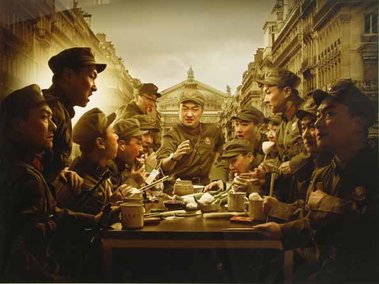 Zhang Xianyong, Last Supper, Red Army, photograph, 2006, 1000mm x 1330mm