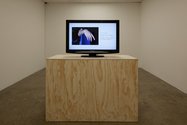 Maria Taniguchi, Fade in, Xanadu, HD video, plywood plinth, 2012. Photo by Sam Hartnett.
