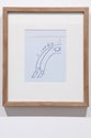 Mitch Cairns, Cartoon VI, 2011, riso print & pencil on paper, 31.5 x 27.5 cm framed. Photo by Jamie North.