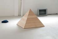 Tahi Moore, Pyramid, 2012, timber, fittings, 800 x 940 x 940 mm