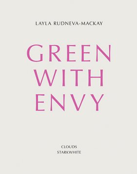 The cover of the Layla Rudneva-Mackay publication, Green with Envy, designed by Warren Olds