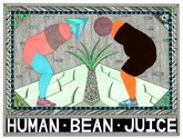 Jess Johnson, Human Bean Juice, 2012. Pen, copic markers, metallic paint, collage on paper   