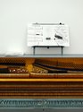 Samuel Holloway et al., Upright Piano, 2013, painted and modified piano, annotated score written and conceived by Samuel Holloway