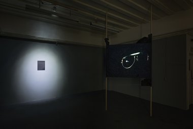 Installation of Torben Tilly's Nobody But You (2013) at Audio Foundation. Photo: Matt Henry