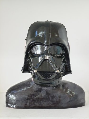 Paul Rayner, Self Portrait in Darth Vader Mask 1, 2013, ceramic.1