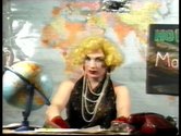 Pirate TV programme. 1989-1991.  Still from first PTV episode (News by Vladislav Mamyshev-Monroe). Courtesy of Saint Petersburg Video Archive