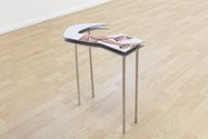 Martyn Reynolds, Vienetta shoes table, digital print on cast aluminium, 450 x 280 x 580 mm