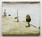 Noel McKenna, Pigeon Mountain Slope, Auckland, oil on plywood. 420 x 440 mm