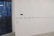 Sakiko Sugawa's "This Home is Occupied" (St Paul St, Gallery One onsite) Detail of timeline.  Photo credit: Tosh Ahkit.  