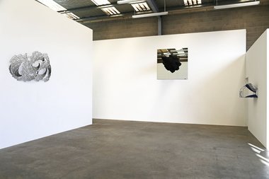 Installation of Neil Dawson at Jonathan Smart