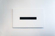 Paul Johns, Rob: So that is a horizontal black bar as opposition or negation, 2009, oil on canvas. Photo: John Collie