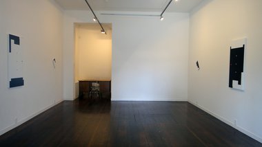 Installation of Billy Apple's Gallery Abstracts 2011 - 2015, at Melanie Roger Gallery