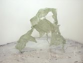 Jo Langford, Calling the Deep (Diorama) cement, silage wrap, wire & LED lights, 400 x 470 x 420 mm, at Jonathan Smart
