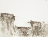 Jo Langford, Calling the Deep (Drawing 2),cement & metal, 420 x 550 mm, at Jonathan Smart