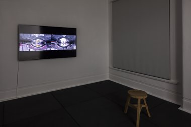 Phil Dadson, Anatomia Sonora da Camera, 2015, single channel video/audio, 18 minutes - as installed at Trish Clark Gallery.