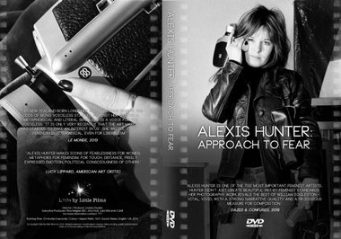 Dvd cover: “Alexis Hunter: Approach to Fear,” 2014, 12 min film directed by Lindsey Dryden