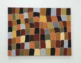 Shirley Purdie, Gija Kinship, 2015, natural ochre and pigments on canvas. Private Collection. Photo: Tosh Ahkit.