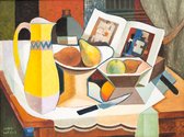 John Weeks, Still Life With Yellow Jug, oil on wood, 380 x 500 mm. Collection of Dunedin Public Art Gallery