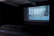 Louise Hervé et Chloé Maillet, Un Passage d'eau (The Waterway), HD video, 2014, as installed at The Physics Room.