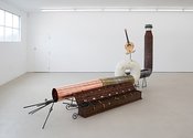 Oscar Enberg, Imagination Dead Imagine (lilt for tenor and Jean arp electric guitar), 2015, mixed media, 200 x 4500 x 1200 mm overall
