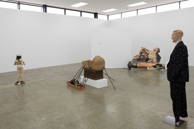 Oscar Enberg, the prophet, the wise, the technician and the Pharisee, as installed at Artspace. Photo: Sam Hartnett
