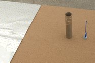 Hany Armanious, Hollow earth, 2016, cork, pigmented polyurethane resin, digitally printed vacuum formed polypropylene, 18 carat gold, chrome, 990 x 1790 x 790 mm