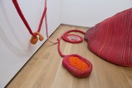 Maria Nepomuceno, Grande Boca 9Big Mouth), 2013, ropes, beads, fibreglass, resin, plates, wooden paint mop handles, acrylic, ceramic, 6000 x 5000 x 7200 mm. Courtesy of the artist and Victoria Miro, London