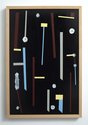 Tony de Lautour, Modern Letter 3, 2017, oil and acrylic on canvas, 355 x 280 mm