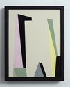 Tony de Lautour, Modern Letters 3, 2017, oil and acrylic on board in found frame, 955 x 650 mm   