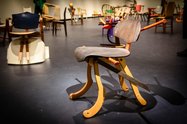 Martino Gamper, Kiwino, 2017. Martino Gamper: 100 Chairs in 100 Days at City Gallery Wellington, 2017. Photo: Mark Tantrum. 