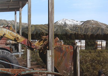 Michael Hight, Mount Hutt Station, oil on linen, 2014