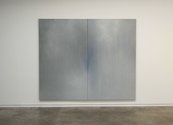 Ash Keating, GSR #90, 2018, synthetic polymer on linen, 251 x 302 cm (diptych), 251 x 151 cm (each panel)
