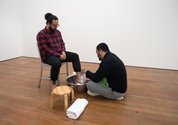Kalisolaite 'Uhila, 'First will be last and last, first'. A performance at Michael Lett. 