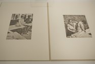 Installation view of Sherrie Levine, After Edgar Degas, 1987, portfolio of 5 photolithographs, Collection of Peter McLeavey 1987.