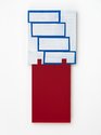 Rohan Hartley Mills, Plastic Works VIII, 2018, Corflute, acrylic and mixed media, 575 x 250 mm. Photo: Sam Hartnett