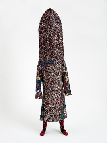 Nick Cave, Soundsuit, 2008, mixed media. Collection of Auckland Art Gallery Toi o Tamaki