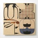 Richard Killeen, Rhizome (6003), 2019, UV inkjet on plywood, 550 x 550 mm