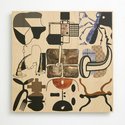 Richard Killeen, Rhizome (5990), 2019, UV inkjet on plywood, 550 x 550 mm
