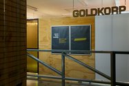 Mark Schroder, 'Goldkorp' as installed at RM. Detail. Photo: Sam Hartnett