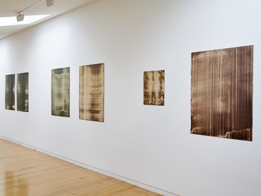 Installation of Leigh Martin's Mass (Squared) exhibition at Two Rooms. Photo: Sam Hartnett