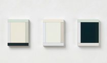 Imi Knoebel, Anima Mundi 105-3, 2019 acrylic / aluminium 3-parts, 37 x 127 x 5.8 cm, each 37 x 29 x 5.8 cm