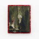 Tyne Gordon, Sepulchre, 2020, oil on aluminium, cellophane and resin frame, 274 mm x 224 mm x 20 mm. Image courtesy of Weasel Gallery, photo by Mark Hamilton
