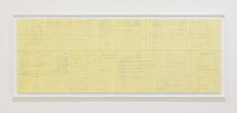 Geoff Thornley, Untitled No. 5, 1988, oil on plywood board, 880 x 2305 mm